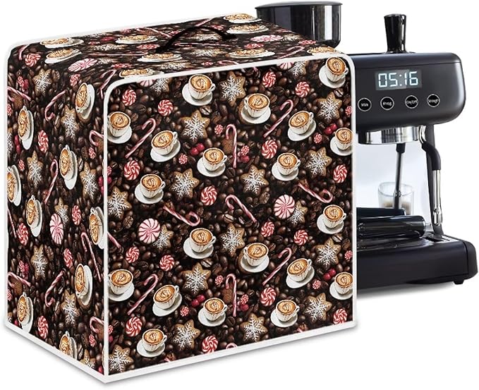 Mumeson Coffee Maker Cover, Dust Protection, Waterproof, Polyester, Coffee66