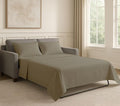 Sleeper Sofa Bed Sheet Set - Full Size 4 PC's Sheet Set Sofa Bed Sheets - 100% Cotton 400 Thread Count Sofa Sheets - Sleeper Sofa Sheets - Fits Mattresses Up to 6" Drop - Taupe