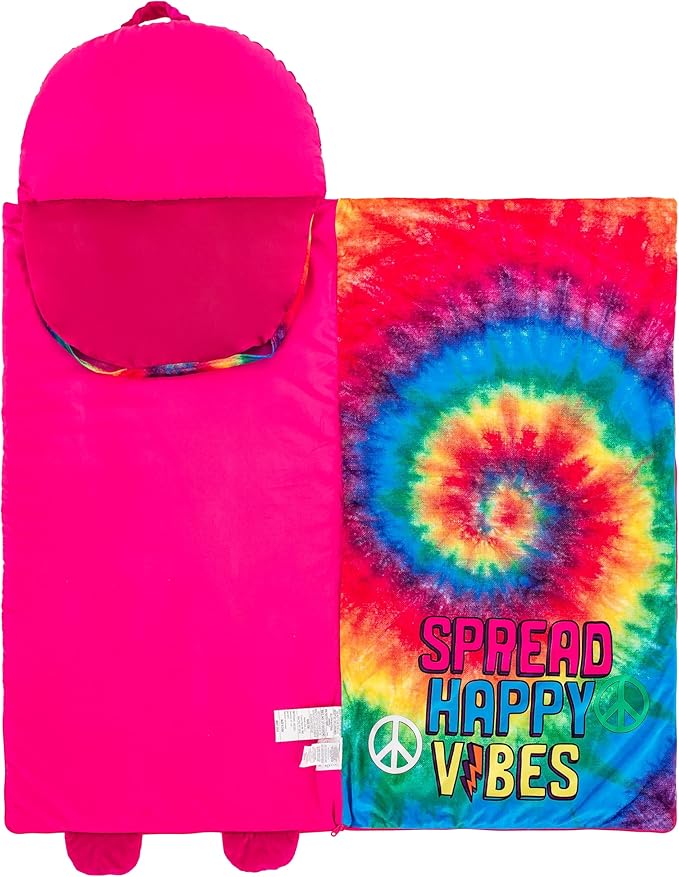 Kid's Nap Buddies Character Preschool Nap Mat, Toddler Sleeping Bag with Pillow for Daycare, Ages 3+