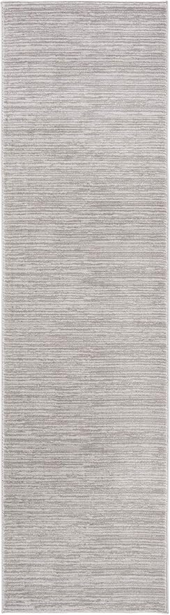 SAFAVIEH Vision Collection Runner Rug - 2'2" x 14', Silver, Modern Ombre Design, Non-Shedding & Easy to Clean, Ideal for Foyer, Hallway, Bedroom (VSN606G)