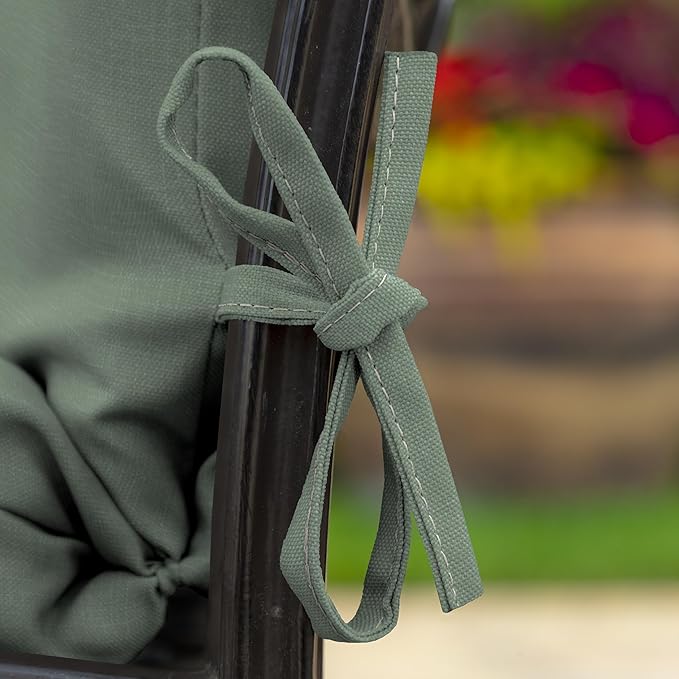 Arden Foam Outdoor Dining Chair Cushion, 20 x 20, Made with ProFoam, Rain-Proof, Fade Resistant, Sage Green Texture