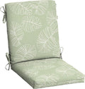 Arden Outdoor Dining Chair Cushion, 20 x 20, Rain-Proof, Fade Resistant, 20 x 20, Coastal Green Leaf