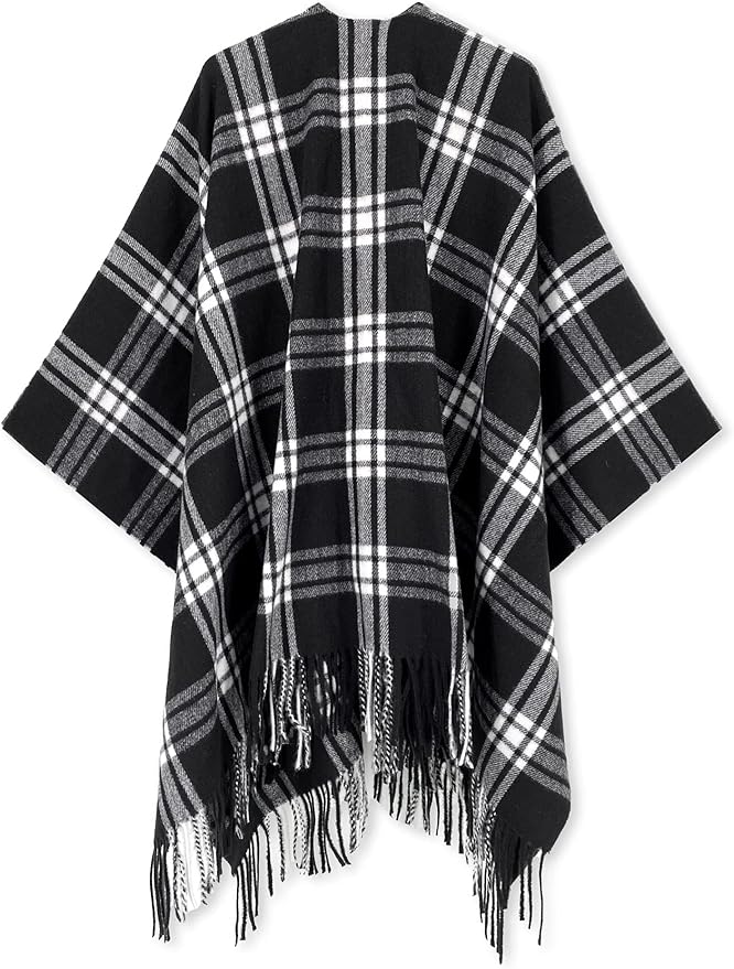 Breezy Lane Women's Shawl Wraps Warm Poncho Ruana Wrap Cardigan