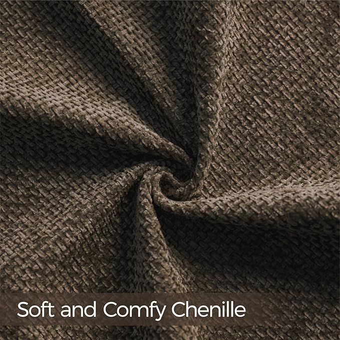 a moment Dark Brown Chenille Throw Pillow Covers 16x16 Inch Pack of 2 Modern Decorative Throw Pillow Covers Farmhouse Cross Covers Home Decor for Sofa Bedroom Living Room