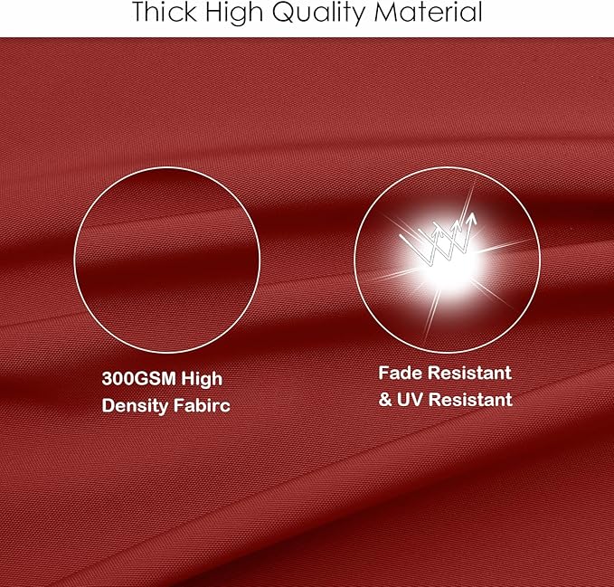 idee-home Outdoor Chair Cushions Set of 2, Thick 17" x 17" x 3" Patio Chair Cushions for Outdoor Furniture Waterproof with Ties, Seat Cushion, Patio Chair Pads Dining Chair Medium Spice