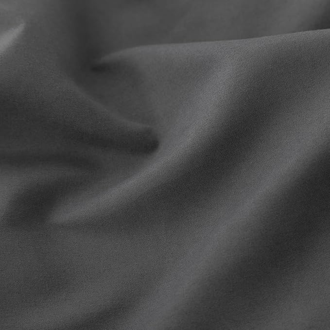 Bed Skirt Full Size Ruffled Bed Skirts with Split Corners, 12 Inch Drop Dust Ruffle Bed Skirt with Platform, Dark Grey, 12" Full