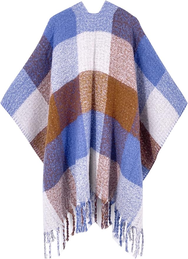 Breezy Lane Women's Shawl Wraps Warm Poncho Ruana Wrap Cardigan