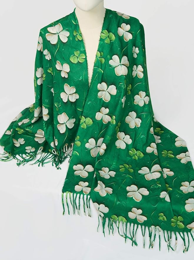 VENVSBEE Reversible Scarf Soft Large Shawl Wrap Blanket Double Sided Art Print Warm Pashmina Stoles Klimt Van Gogh Gifts