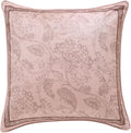 Pink Farmhouse Throw Pillow Covers,Birds and Flowers Pattern Cozy Velvet Pillowcases,Decoration Square Pillows Cushion Covers for Couch Sofa Bed Car Chair,18"x18"