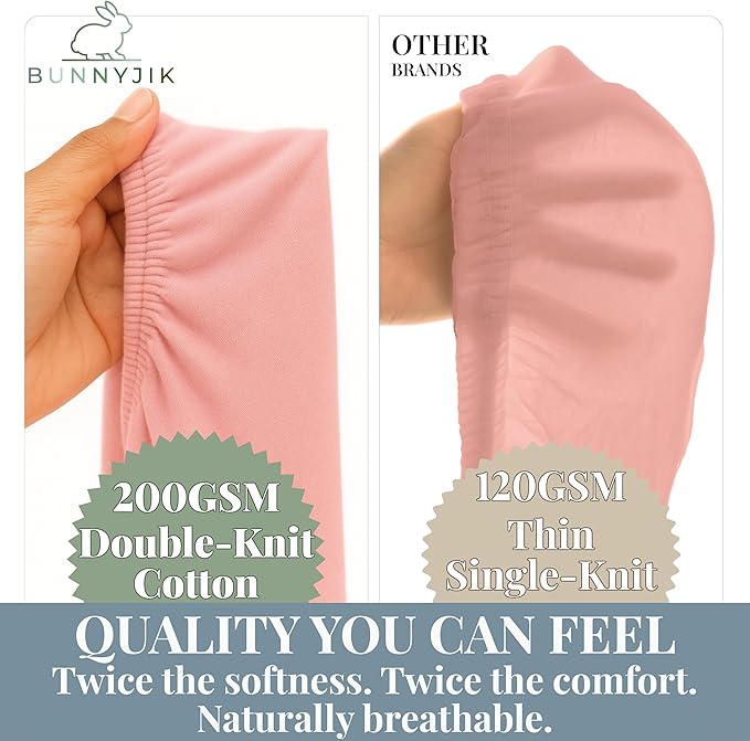 GOTS Organic Bedside Bassinet Sheets 33x20 for Maxi COSI Iora, Newton, Cowiewie, Baby Delight, Mika Micky, Ronbei, Koola Baby Bond, Kidsclub, Luxury Turkish Cotton - Rectangle 32x19-33x20