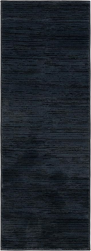 SAFAVIEH Vision Collection Runner Rug - 2'2" x 6', Black, Modern Ombre Design, Non-Shedding & Easy to Clean, Ideal for Entryway, Foyer, Bedroom (VSN606Z)