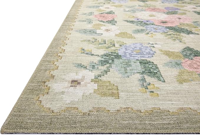 Loloi Rifle Paper Co. Rosa Collection RSA-02 Cream/Multi 2'-3" x 3'-9" Accent Rug