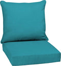 Arden Outdoor Deep Seat Cushion Set, 24 in x 24 in, Weather-Proof, Rain-Proof, Fade Resistant Patio Cushion for Chair, Sofa, and Couch Lake Blue Leala