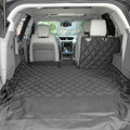 4Knines Split Cargo Liner for SUV – For Dogs & Pets, Heavy-Duty, Waterproof Trunk Mat & Cargo Cover – Fits 60/40 Split Bench & Armrest Pass-Through – Machine Washable, Non-Slip, Durable (Small, Black)