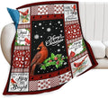 Cardinal Christmas Throw Blanket for Kids & Adults - Soft, Warm & Cozy Fleece for Couch, Sofa & Bed - 40"x50"