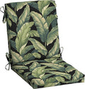 Arden Outdoor Dining Chair Cushion, 2 Pack, 20 x 20, Rain-Proof, Fade Resistant, Onyx Cebu