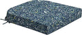 Arden Foam Outdoor Round Back Seat Cushion, 20 x 19, Made with ProFoam, Rain-Proof, Fade Resistant, Sapphire Blue Ridge Paisley
