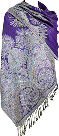 Achillea Big Paisley Pashmina Shawl Wrap for Women – Elegant Scarf for Weddings, Evening Dresses, Festivals & Daily Wear