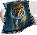 Tiger Blanket Tiger Throw Blankets for Couch Sofa Decor Soft Cozy Fleece Flannel Gifts for Men Women Adults Lover 60"x80"