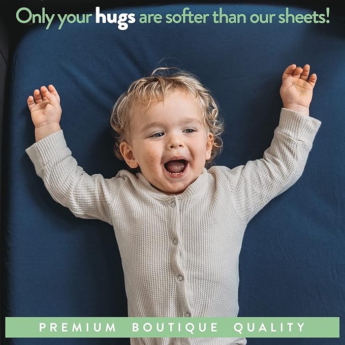 Bassinet Fitted Sheets for Chicco LullaGo Anywhere, Baby Bjorn Cradle and 14 x 29 Mattress Pad – Snuggly Soft 100% Jersey Cotton – Cream + Brown – 2 Pack