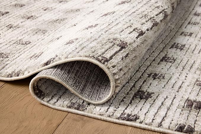 Loloi Jeremiah Brent Bleecker Collection BLE-06 Silver/Charcoal 2'-7" x 10'-0" Runner Rug