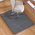 Blvornl Office Chair Mat for Hardwood Floor and Low Pile Carpet, 35.5" x 47.2" Corduroy Surface Desk Rolling Chair Mat for Hard Floors, Heavy Duty Carpeted Floor Protector Rug for Home, Dark Grey