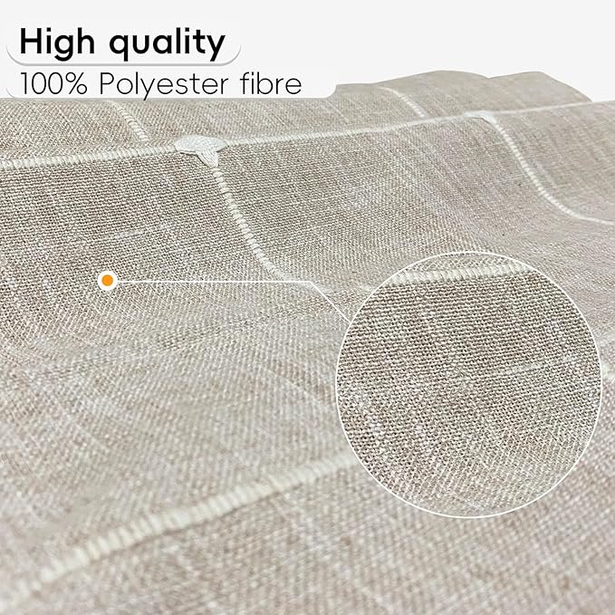 Coffee Table Cloth, Table Cover with Pockets and Tassel,Coffee Grid for Living Room Small Rectangle Tablecloths Washer Dryer Fridge Top Dust Cover,Easy Care Machine Washable