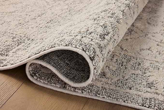 Loloi Magnolia Home by Joanna Gaines Gigi Collection GIG-02 Ivory/Stone 2'-7" x 7'-6" Runner Rug