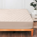 Hearth & Harbor Full Size Quilted Fitted Mattress Pad Cover, 100% Waterproof Mattress Protectors, Deep Pocket Fitted Mattress Cover 8" - 21" (54" x 75", Beige Cream)