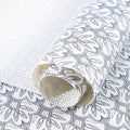 RAY STAR 18X96 Inch Shelf Liner for Kitchen Cabinets, Non-Adhesive Cabinet Liner Washable, PVC Drawer Liner for Dresser Non-Slip Bathroom (Black Floral)(3 Roll)