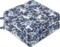 Favoyard Outdoor Chair Cushion 24 x 24 x 4 In Waterproof Pattern Fade Resistant Cushions for Patio Furniture with Removable Cover Attach Straps 28D Foam Insert Cushions Pads for Seat Sofa Couch 2 Pack