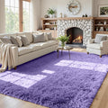 5x7 Area Rugs for Living Room Rug: Soft Fluffy Shag Purple Rugs for Bedroom, Non-Slip Large Fuzzy Plush Rug Indoor Floor Carpet for Nursery Kids Boys Girls Room, Dorms, Playroom, Modern Home Decor
