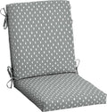 Arden earthFIBER Outdoor Dining Chair Cushion, 20 x 20, Rain-Proof, Fade Resistant, Stone Grey Dot