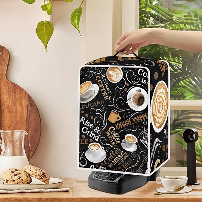 Mumeson Delicious Coffee Coffee Maker Cover Mixers Small Kitchen Machine Cover Blender Dust Cover Kitchen Stand Mixer Cover Small Appliance Covers