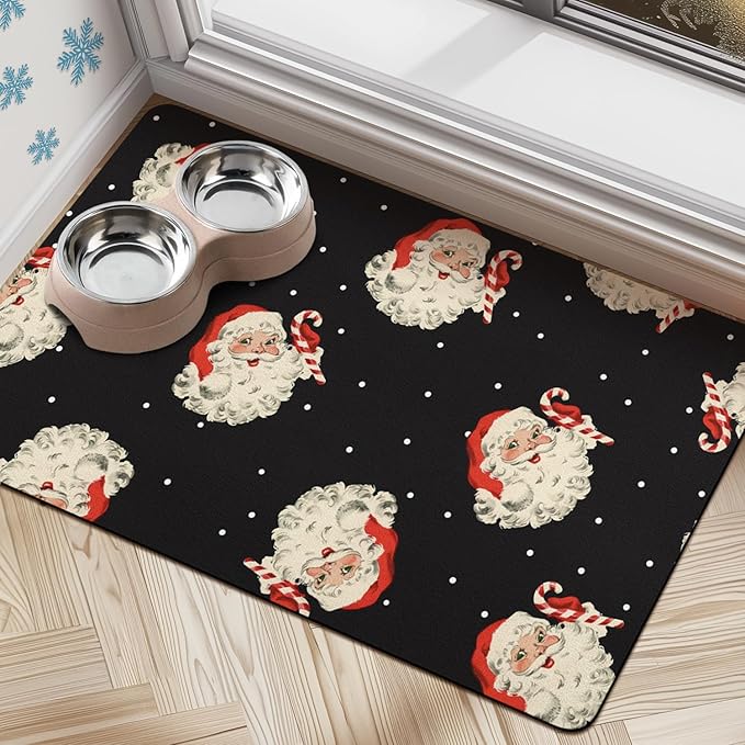 Dog Cat Food Mats for Floors, Absorbent Dog Bowl Mats for Food and Water, Quick Dry Pet Food Mat Non-Slip Pet Supplies