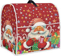 Christmas Stand Mixer Cover Dust Cover Santa Claus Red Stand Mixer Covers For Kitchen Aid 4.5-5 Quart Mixers Dustproof Cloth Cover for Small Appliance Protector, Christmas Tabletop Decor