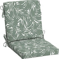 Arden Outdoor Dining Chair Cushion, 20 in x 20 in, Patio Cushion for Patio, Dining, or Rocking Chairs, Sage King Palm