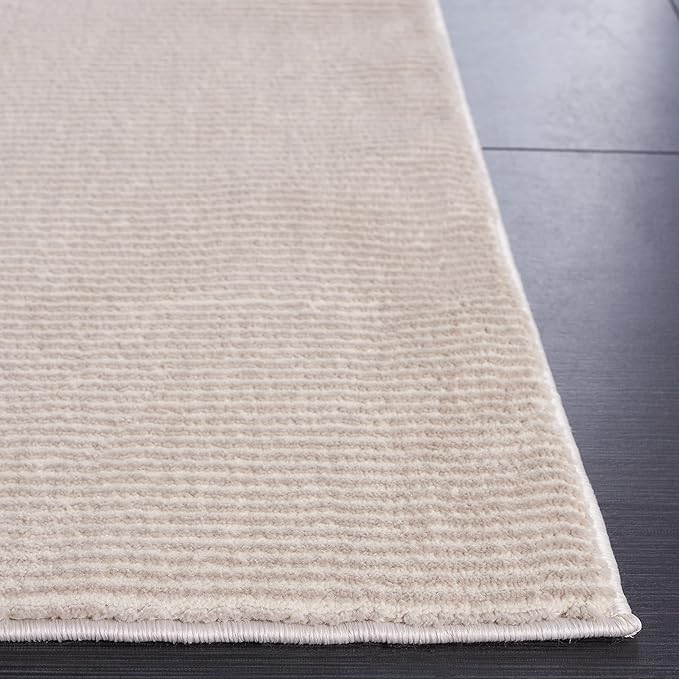SAFAVIEH Revive Collection Accent Rug - 2'7" x 5', Beige, Solid Design, Non-Shedding & Easy Care, Ideal for High Traffic Areas in Entryway, Living Room, Bedroom (REV102B)