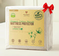 Deluxe Cooling Waterproof Organic Mattress Protector King - Organic Cotton Percale Breathable Mattress Pad Cover - Naturally Cool for Hot Sleepers – Soft Natural Comfort