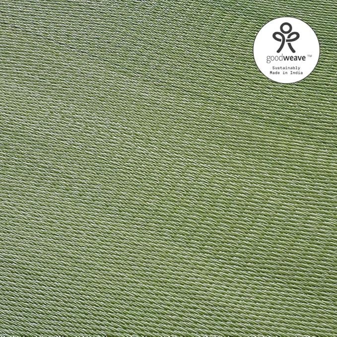 Fab Habitat Ombre Outdoor Rug - Waterproof, Fade Resistant, Crease-Free - Premium Recycled Plastic - Striped - Patio, Porch, Deck, Balcony - Big Sur - Green - 8 x 10 ft