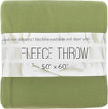 50x60 Throw Blankets, Ultra Soft Hypoallergenic Fleece Fall Throw Blanket for Livingroom, Couch, Chair, Bed, Fern Green