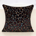 Alerfa Black Floral Throw Pillow Cover 20 x 20 Inch Cut Velvet Sqaure Luxury Decorative Pillow Cover for Couch Living Room Bedroom