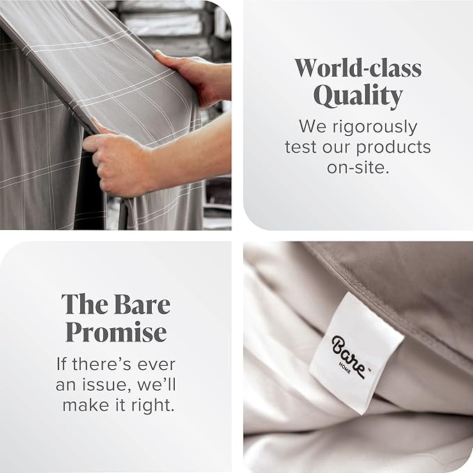Bare Home Fitted Bottom Sheet Twin XL Size - Premium 1800 Microfiber - Ultra-Soft Hotel Luxury - Deep Pocket - Durable and Long Lasting (Twin XL, Light Pink)