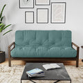 Royal Sleep Products by The Futon Factory 6 inch Foam Futon Mattress - Solid Teal Cover - Twin Size - CertiPUR Certified Foams - Made in USA - Replacement Mattress - (Frame not Included)