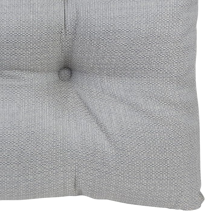 Klear Vu Gripper Overstuffed Universal Non-Slip Dining Chair Cushions for Kitchen Decor or Office Use, U-Shaped Skid-Proof Seat Pad, 17x17 Inches, 2 Count (Pack of 1), Solid Gray
