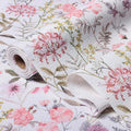 Leaf Floral Shelf Liners Non Adhesive and Strong Non-Slip Shelf and Drawer Liners for Kitchen Cabinet Wire Fridge, Waterproof Shelf Drawer Liner,Easy to Clean,12IN x 10FT