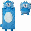 Kid's Nap Buddies Character Preschool Nap Mat, Toddler Sleeping Bag with Pillow for Daycare, Ages 3+