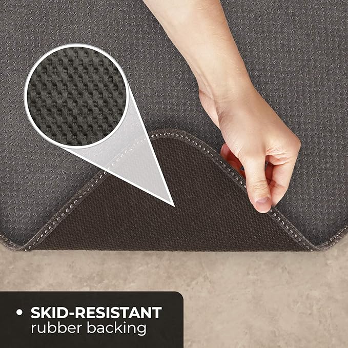 House, Home and More Skid-Resistant Carpet Runner - Gray - 6 Feet X 36 Inches