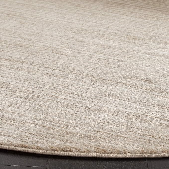 SAFAVIEH Vision Collection Area Rug - 6'7" Round, Aqua, Modern Ombre Design, Non-Shedding & Easy to Clean, Ideal for Living Room, Bedroom, Dining Space (VSN606B)
