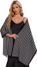 PULI Women's Pashmina Shawl Wraps for Evening Dress Large Scarf Blanket Long Wedding Bridal Winter Warm Shoulder Wrap